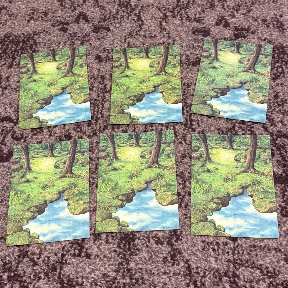 The Path by Rob Schouten Visionary Publishing Art Print Greeting Cards Set of 6p